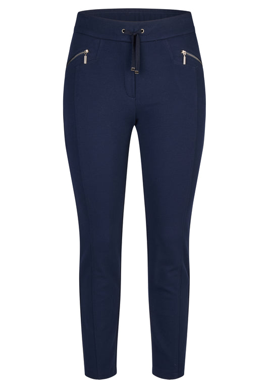 Rabe Marine Blue Casual Trousers