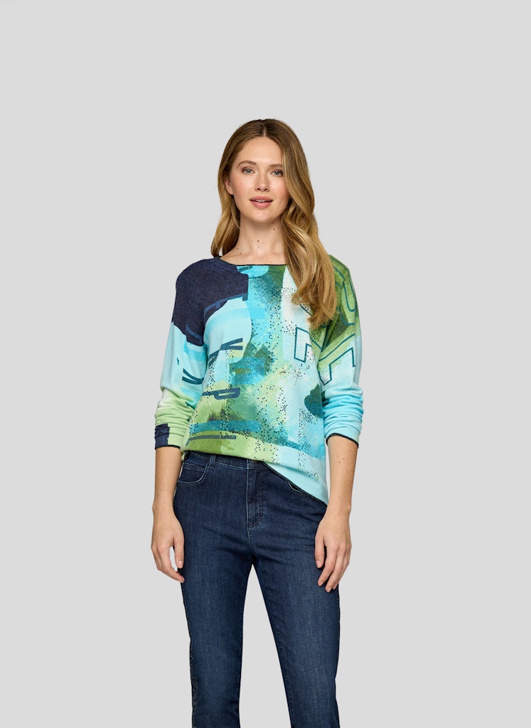 Rabe Green Mix Print Pullover