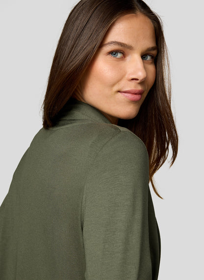 Rabe Khaki Edge to Edge Cardigan