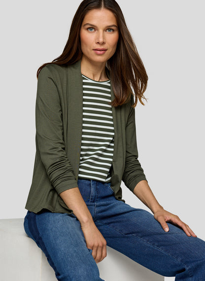 Rabe Khaki Edge to Edge Cardigan