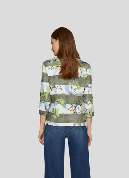 Rabe Green Stars & Stripes Top