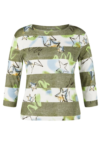 Rabe Green Stars & Stripes Top