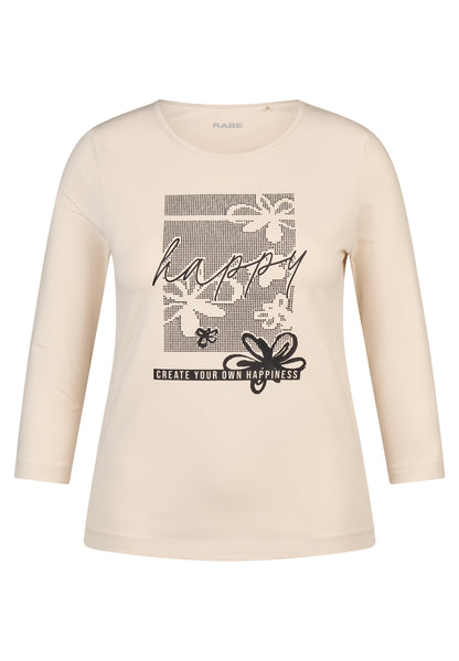 Rabe Cream Happy Print Top