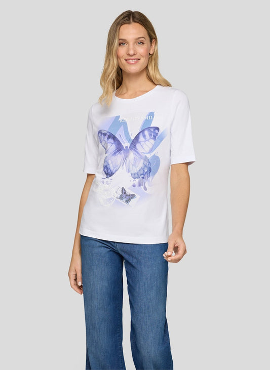 Rabe White Cotton Butterfly Top
