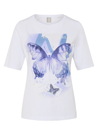Rabe White Cotton Butterfly Top