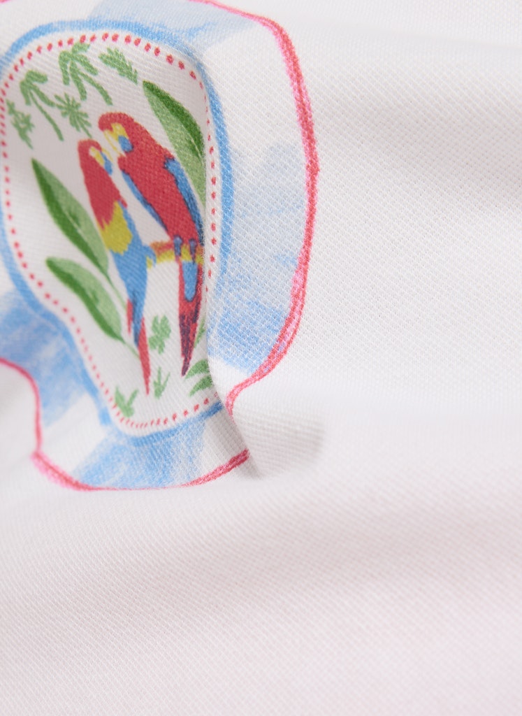 Rabe White Motif Print Top