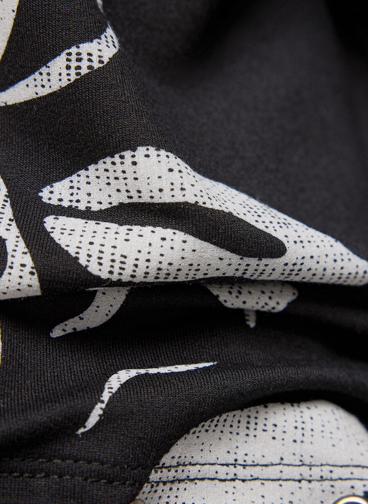 Rabe Black Leaf Print Top