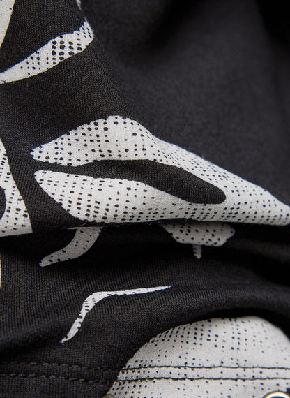 Rabe Black Leaf Print Top
