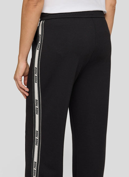 Rabe Black Side Stripe Casual Trousers
