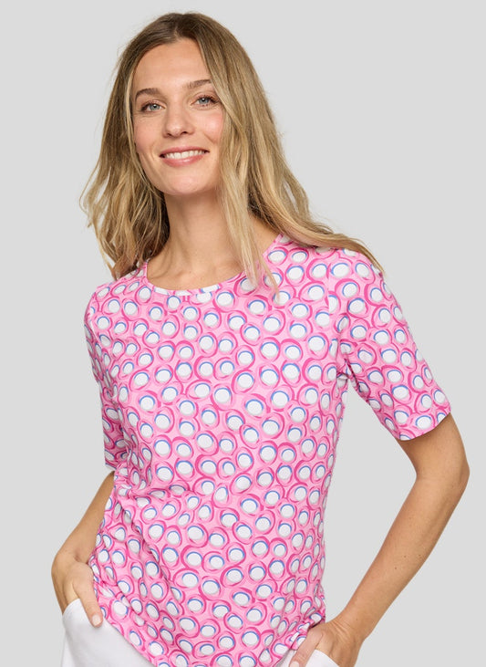 Rabe Crocus Abstract Print Top