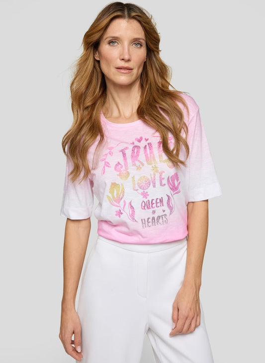 Rabe Pink and White Top