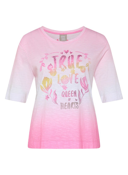 Rabe Pink and White Top