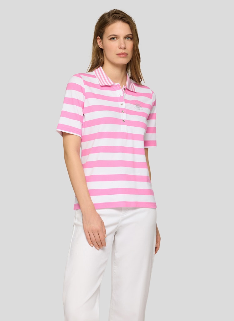 Rabe Striped Polo Top
