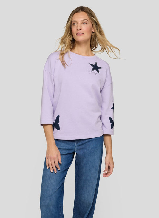 Rabe Lilac Motif Top