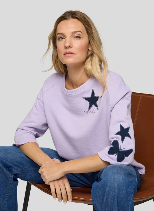 Rabe Lilac Motif Top