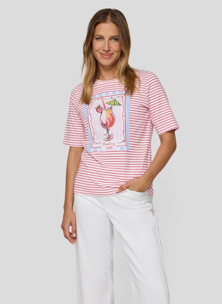 Rabe Coral Striped T-shirt