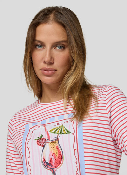 Rabe Coral Striped T-shirt