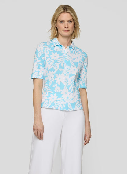 Rabe Blue Polo Top