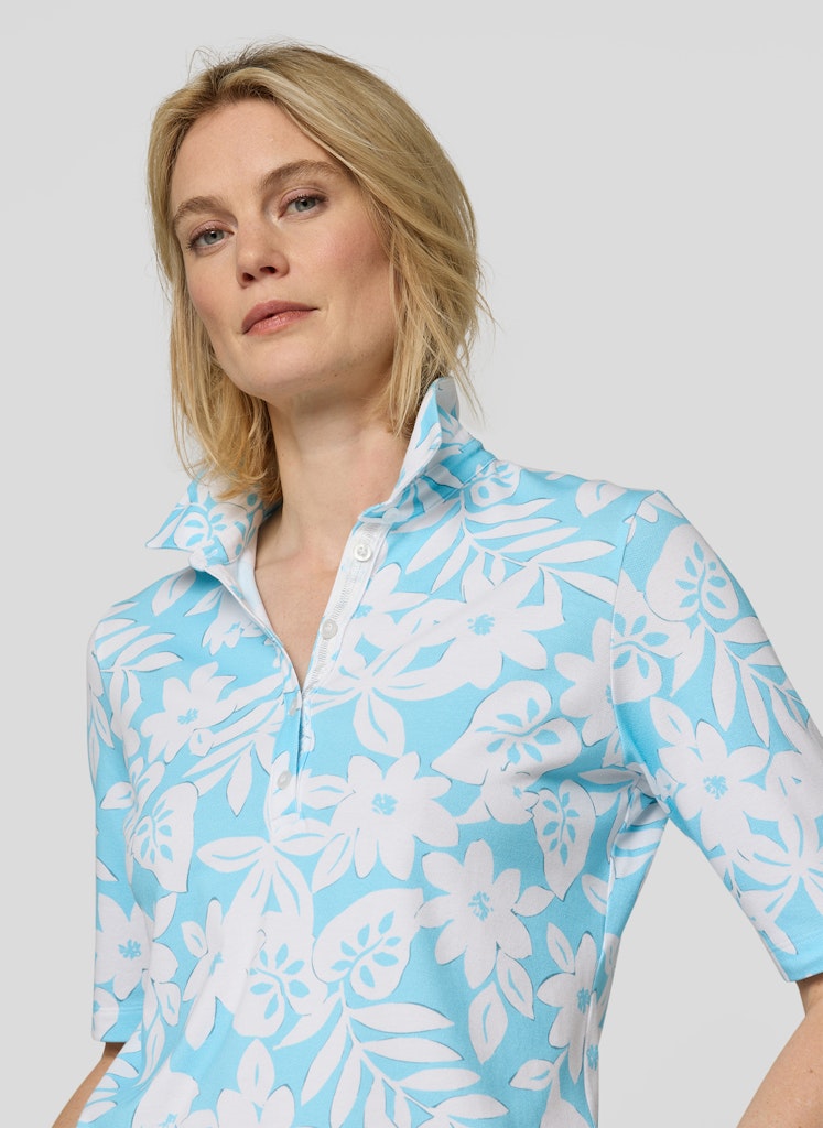 Rabe Blue Polo Top