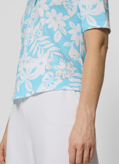 Rabe Blue Polo Top