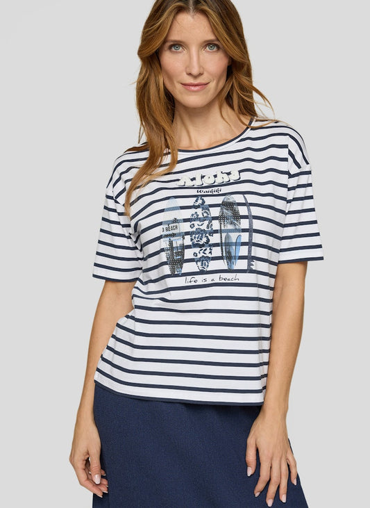 Rabe Blue Striped Top
