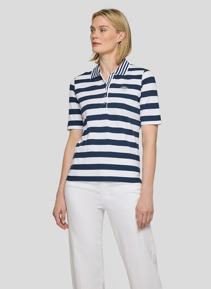Rabe Blue Striped Polo