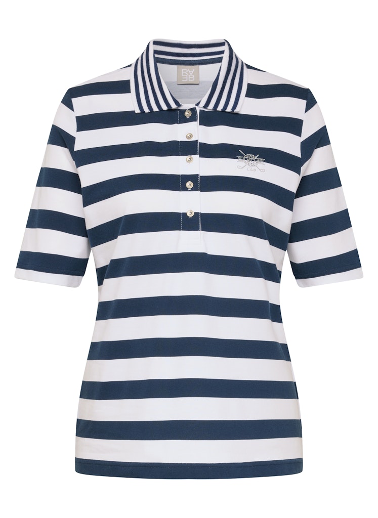 Rabe Blue Striped Polo