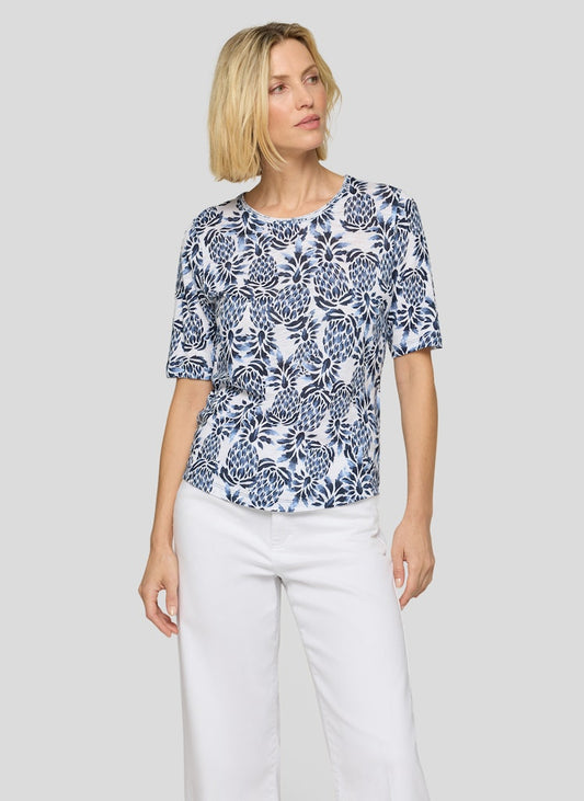 Rabe Blue Print Top