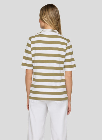 Rabe Striped Polo Top