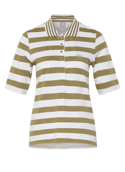 Rabe Striped Polo Top