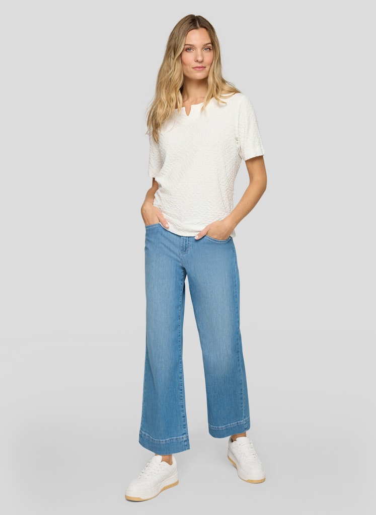 Rabe White Waffle Top