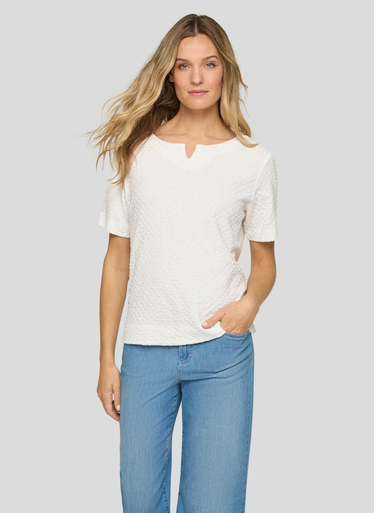 Rabe White Waffle Top