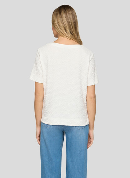 Rabe White Waffle Top
