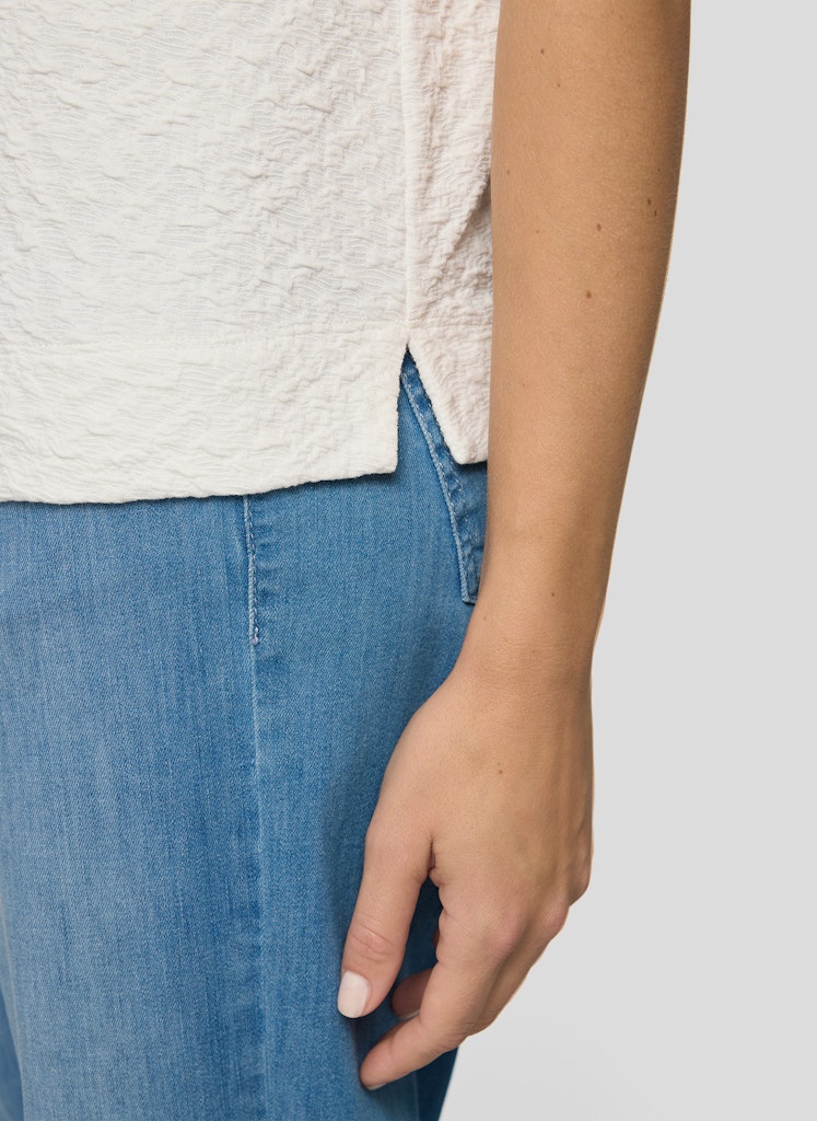 Rabe White Waffle Top