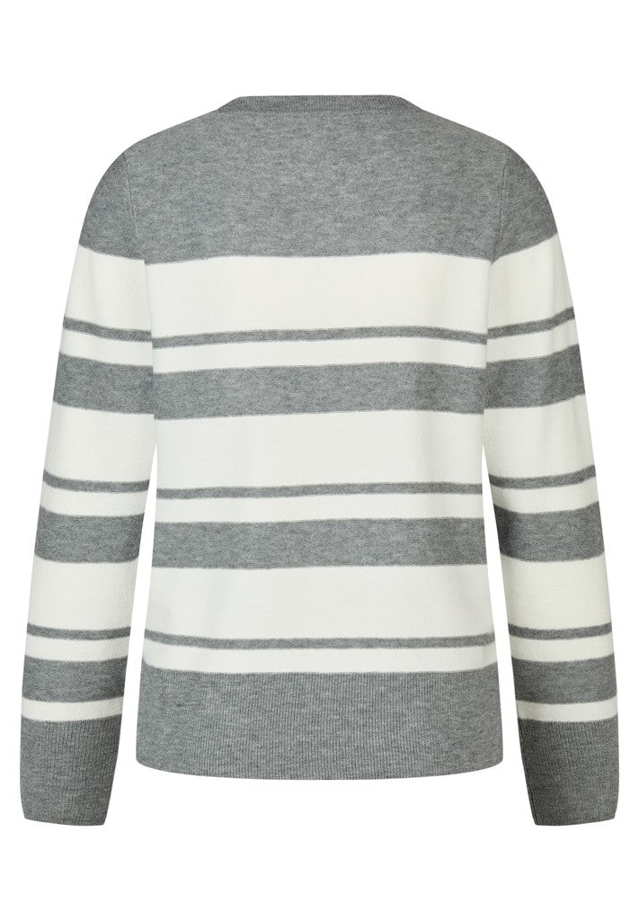 RABE Grey Striped Pullover