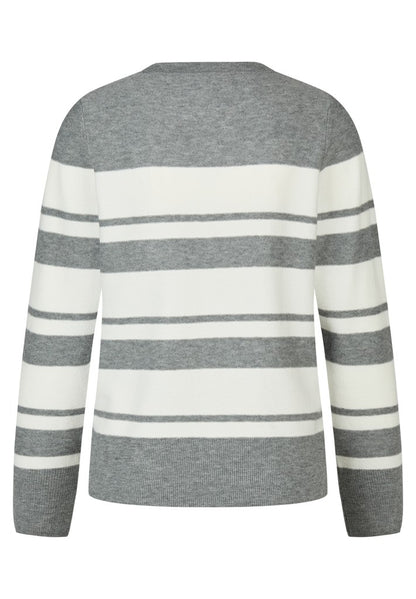 RABE Grey Striped Pullover