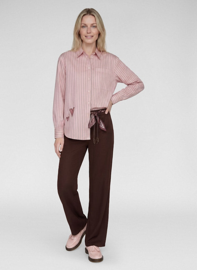 Rabe Pink Striped Blouse