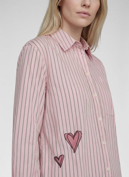 Rabe Pink Striped Blouse