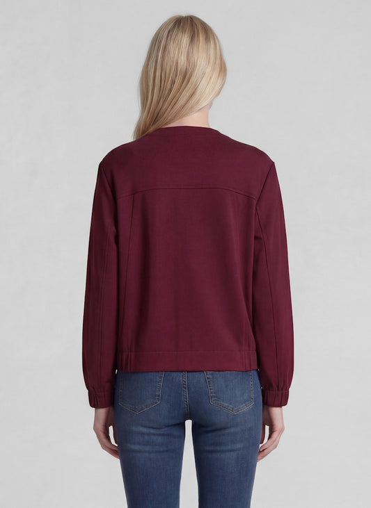 Rabe Burgundy Zipped Jacket
