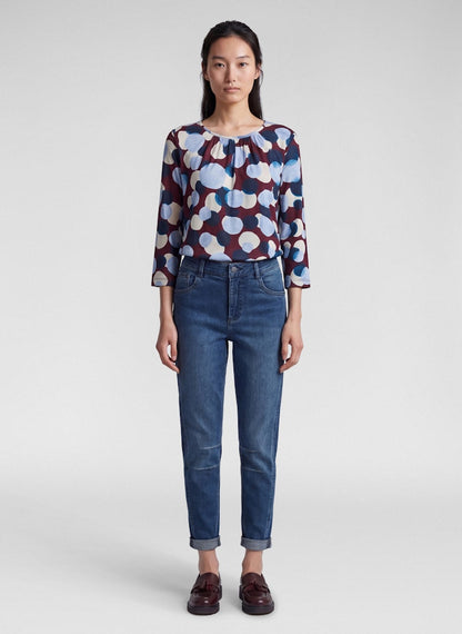 Rabe Blue Dot Print Top
