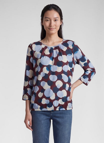 Rabe Blue Dot Print Top