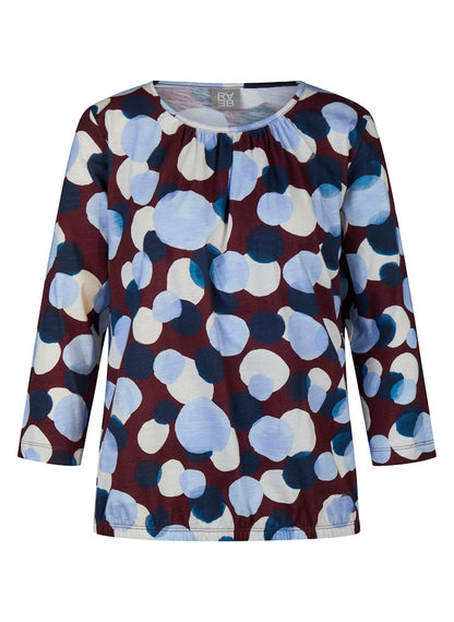 Rabe Blue Dot Print Top