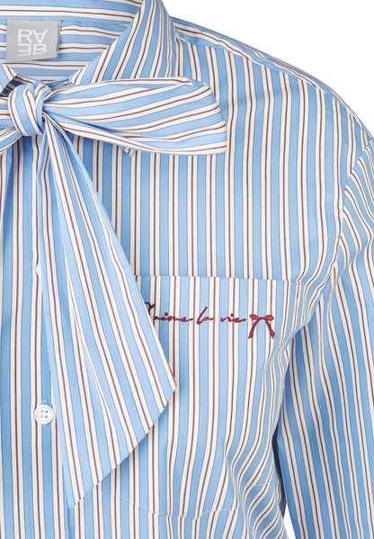 Rabe Pastel Blue Striped Blouse