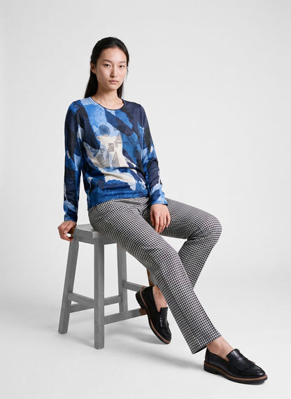 RABE Abstract Print Pullover