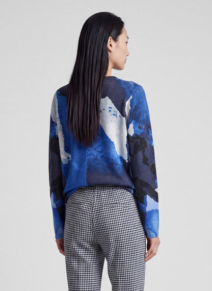 RABE Abstract Print Pullover