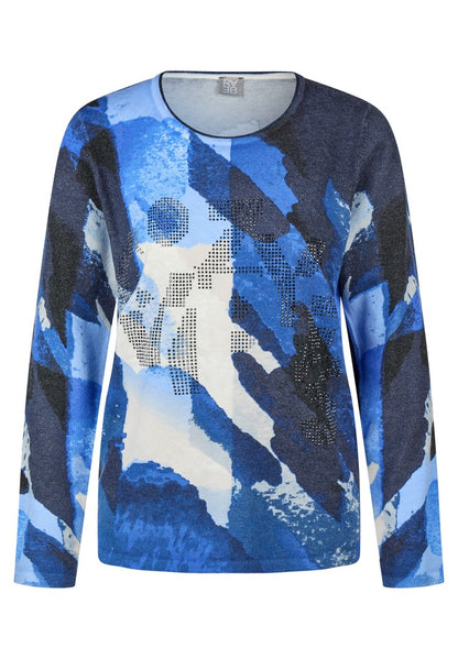 RABE Abstract Print Pullover