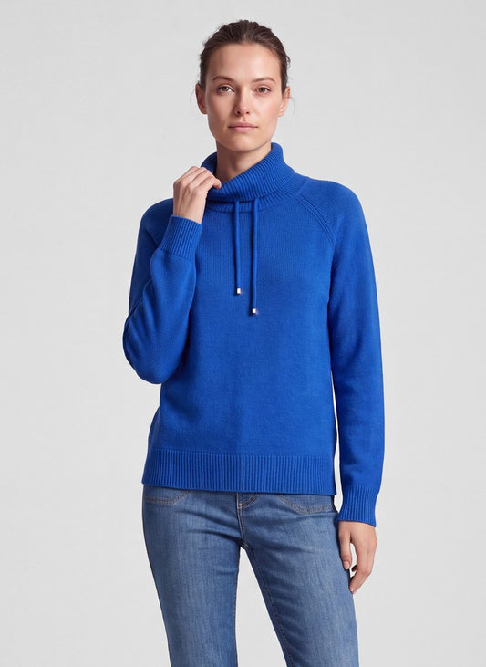RABE Royal Blue Mock Neckline Sweater