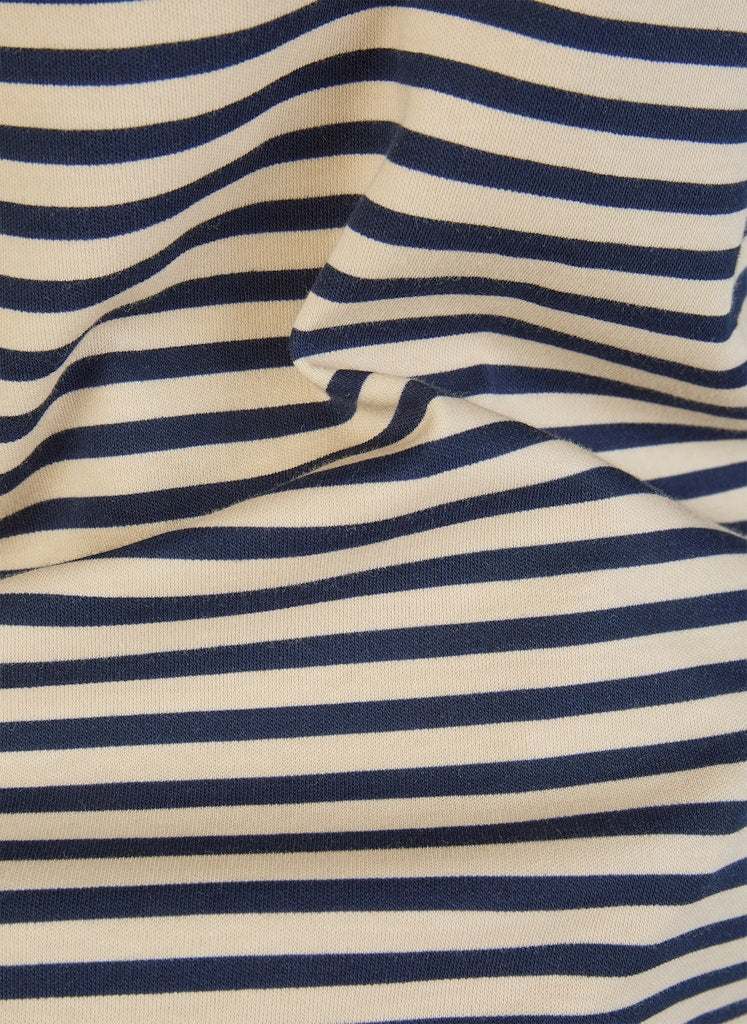 Rabe Navy and Ecru Striped  Top