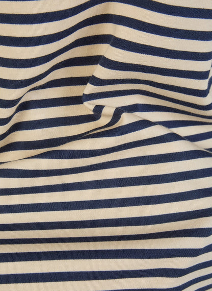 Rabe Navy and Ecru Striped  Top