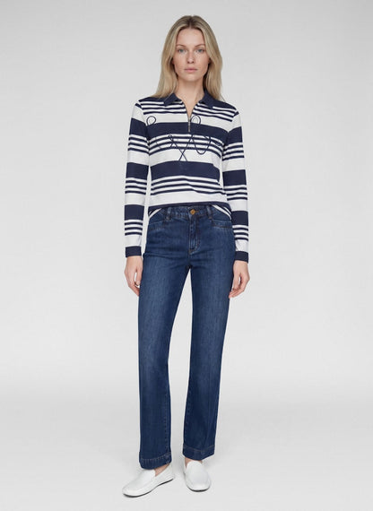 Rabe Blue Striped Top